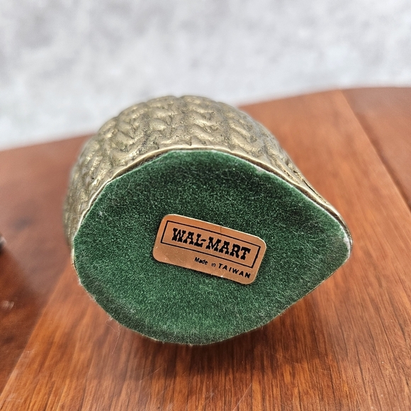 Vintage Brass Quail Pheasant Partridge Bird Figurine Statue With Box Taiwan - Picture 4 of 10